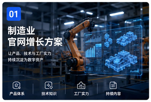 Solusi Pertumbuhan Situs Web Resmi Manufaktur