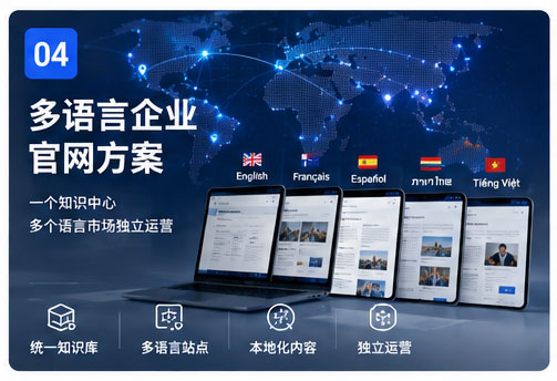 Solusi Situs Web Resmi Perusahaan Multibahasa